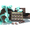 A box of chocolates filled with our signature salted caramel infused ganache