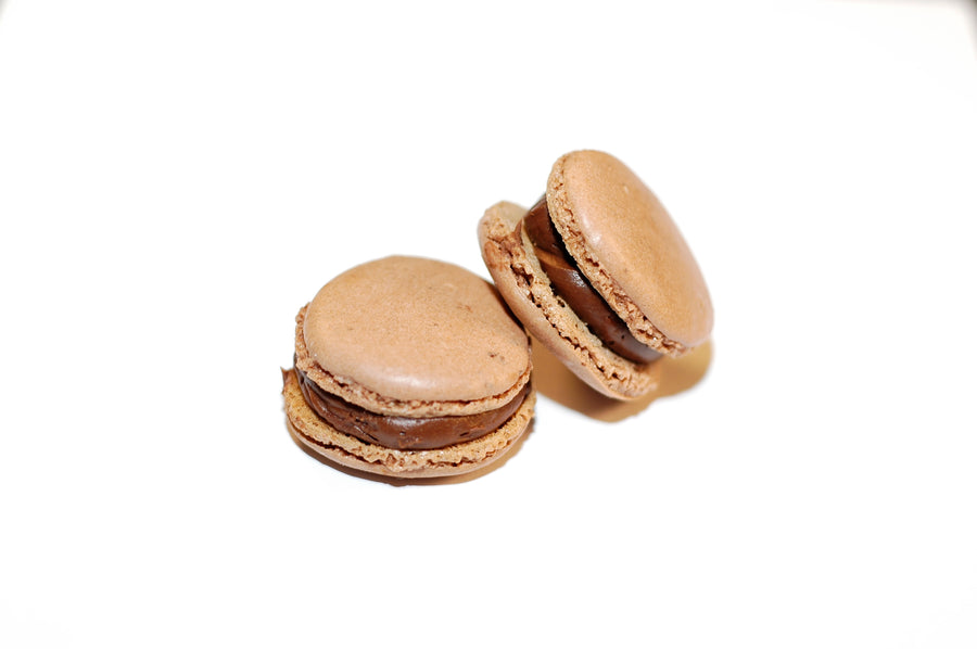 French macaroon with a caramel filling